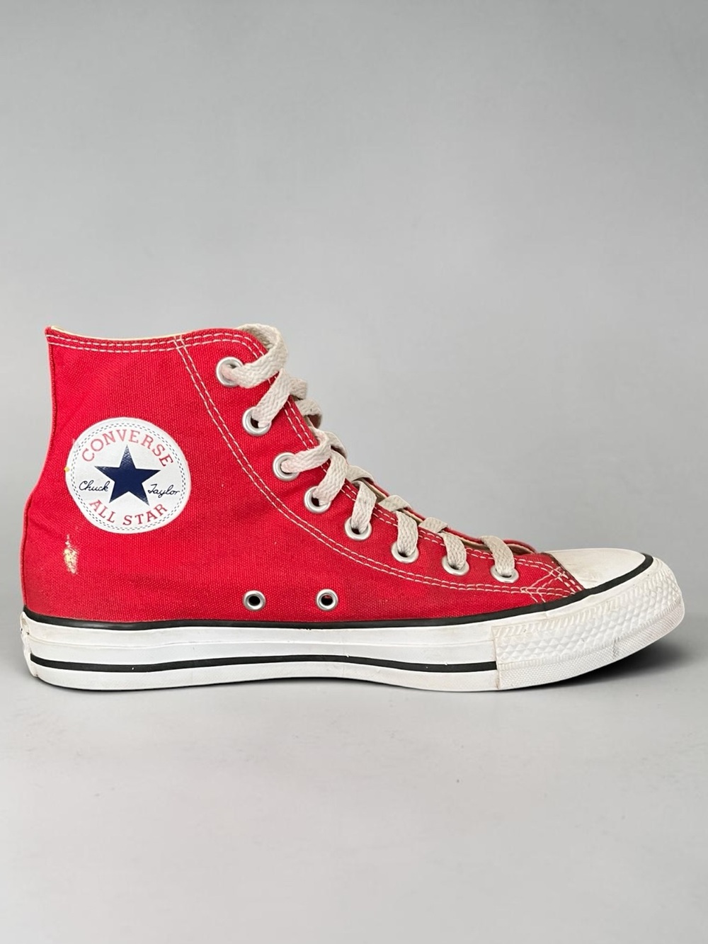 Converse Chuck Taylor All Star Red High Top Sneakers Size 8.5 - Picture 5 of 12